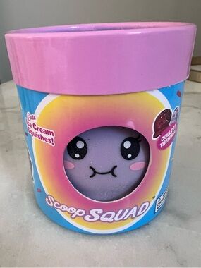 VIRAL- Scoop Squad Squishy Fidget Toy (PURPLE- Boba Berry)